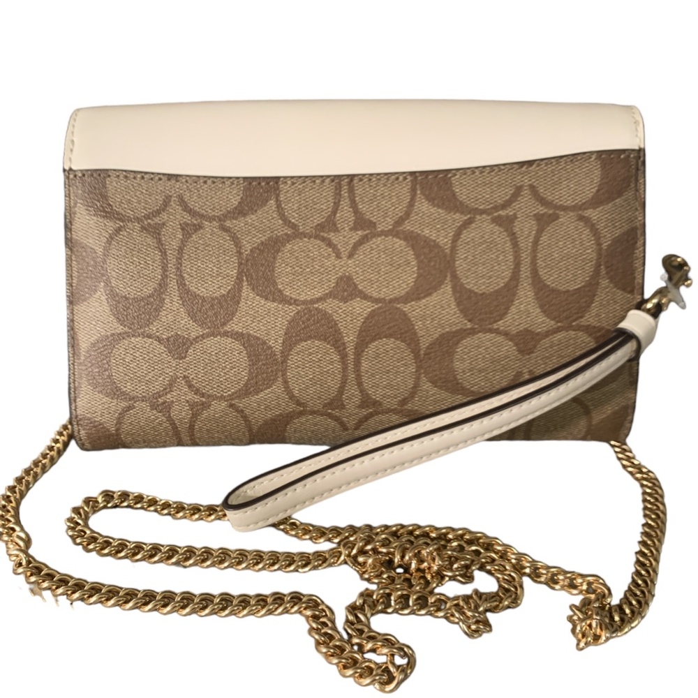 Chain Crossbody In Colorblock Signature Canvas - Picture 3 of 4